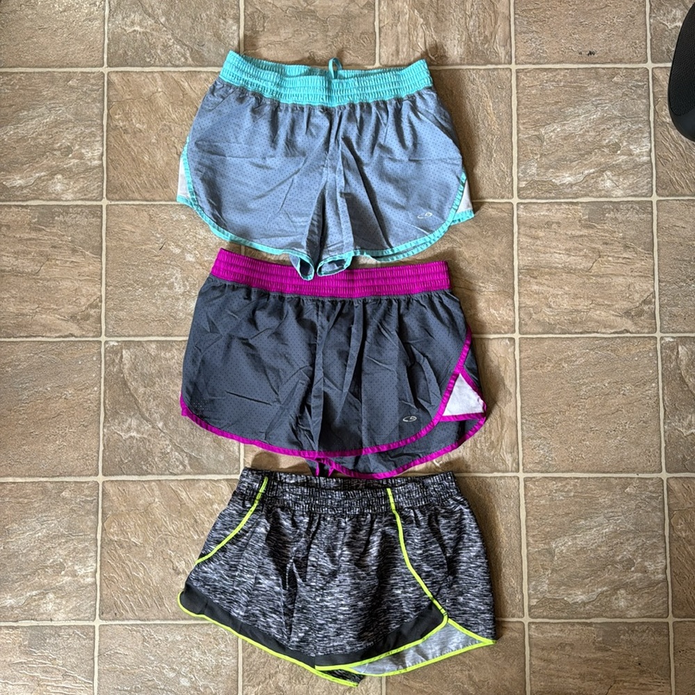 3 Pair 2 Champion Duo Dry Athletic Shorts (Blue and Purple) 1 pair So l, green